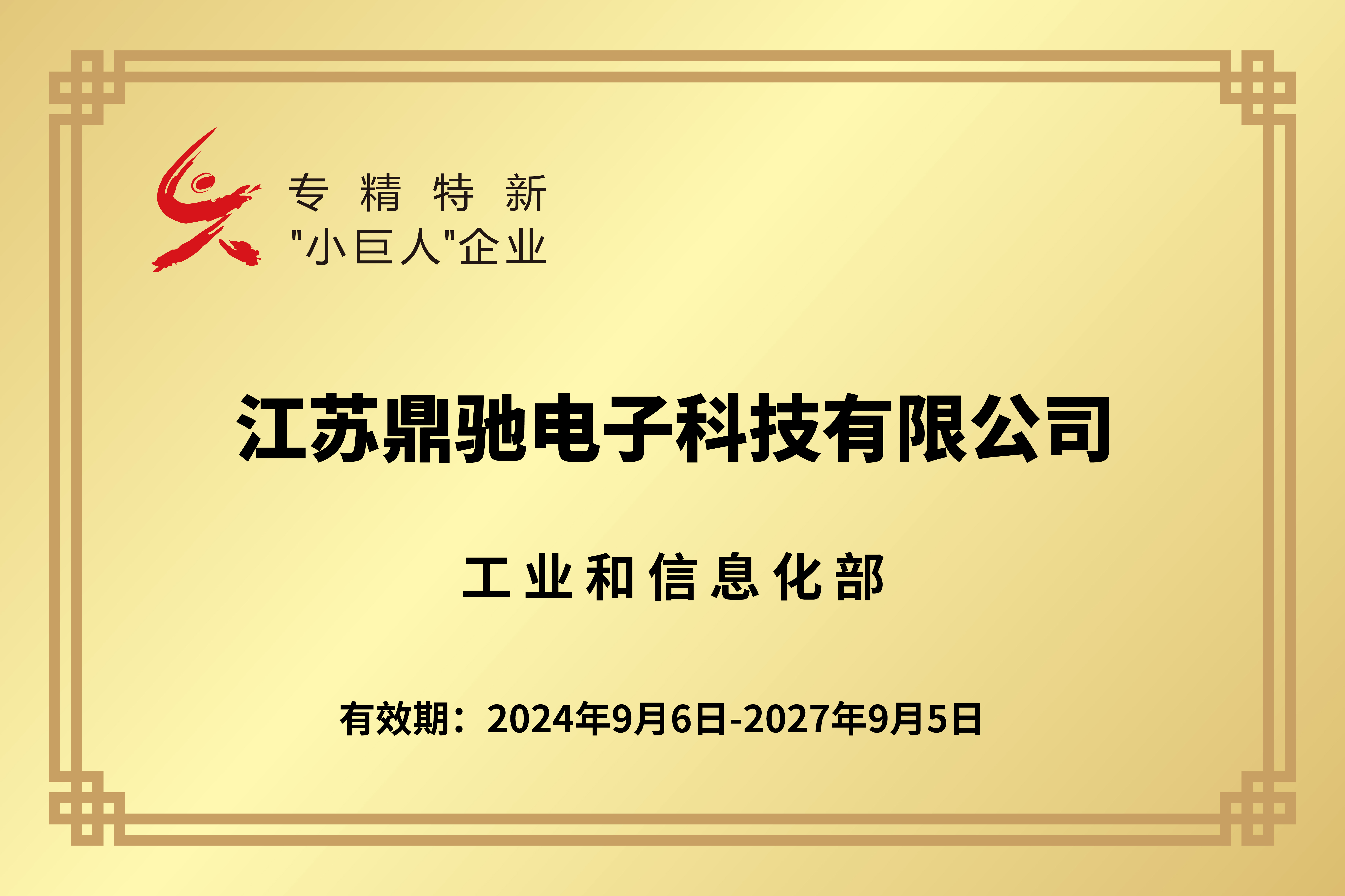 國家(jiā)級專精特新“小巨人”企業