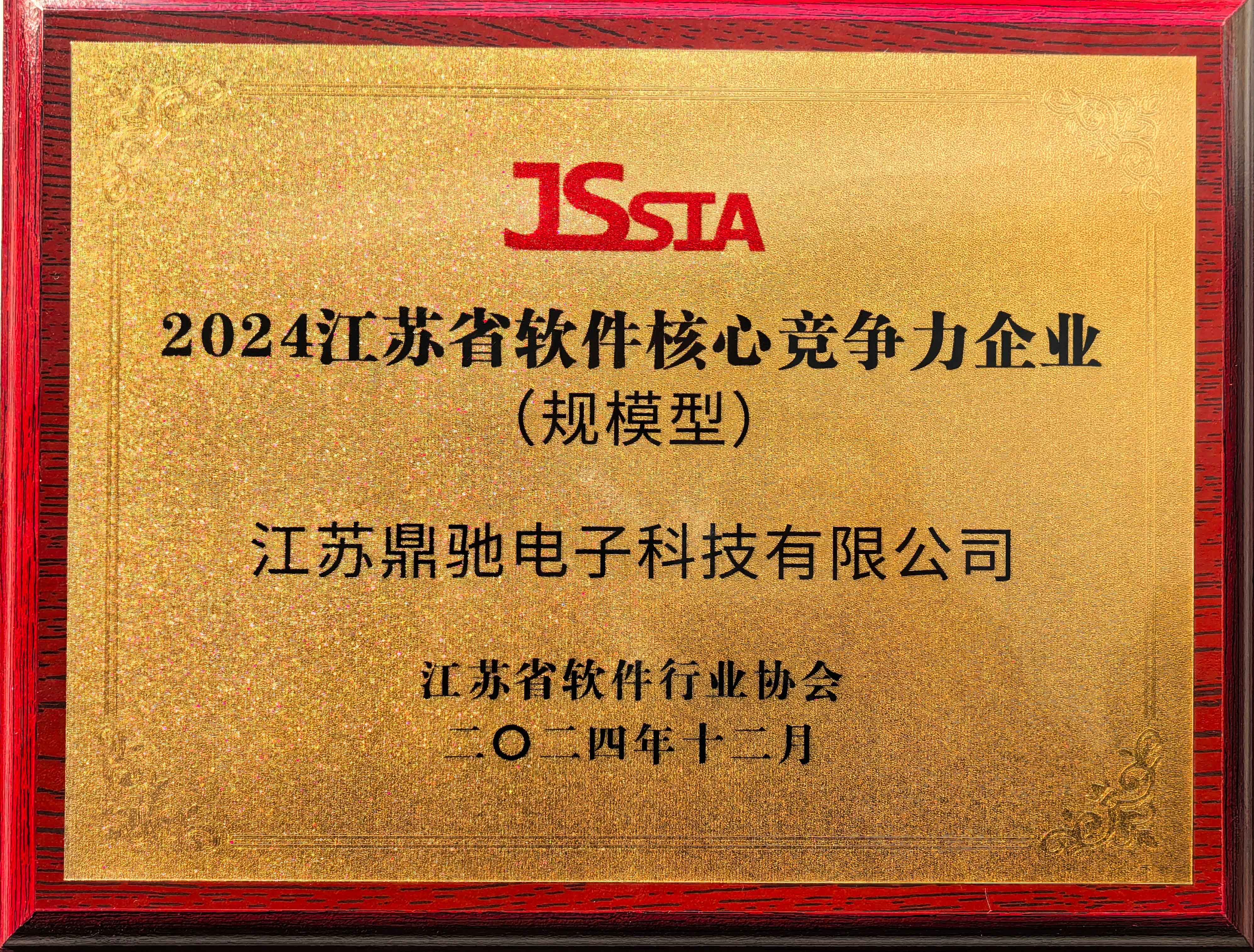 江蘇省軟件核心競争力企業（規模型）